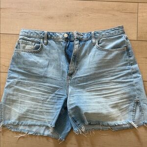 Forever 21 Washed Light Blue Denim Cutoff Shorts